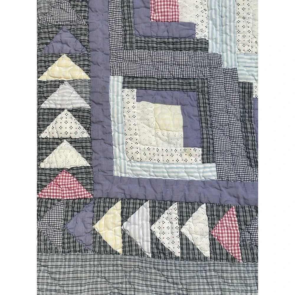 Vintage Quilt Log Cabin Pattern 59